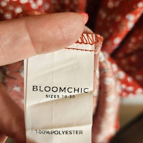 Bloomchic Dress Womens 2X 18/20 Floral Midi Boho - Picture 5 of 5